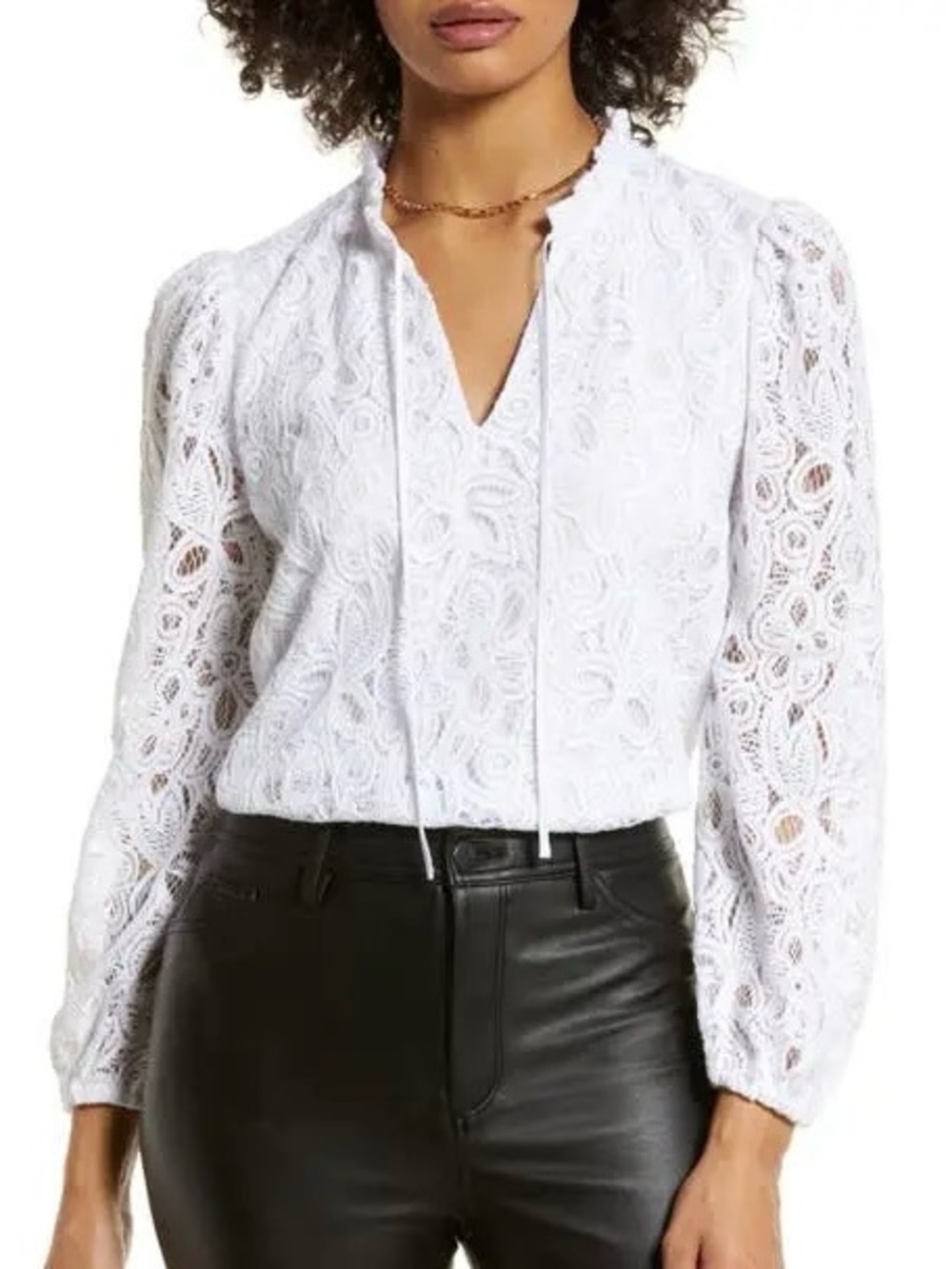 Lace Poet Blouse Romantic Academia Cottagecore Sz Medium NEW